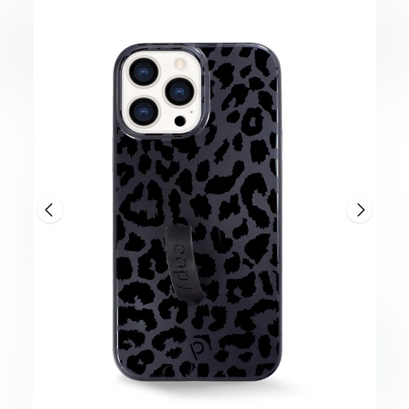 iPhone 13 Pro Max black leopard loopy case - Picture 3 of 3